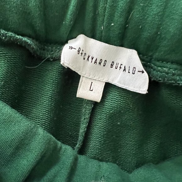 EUC Brickyard Buffalo Green Jogger Sweatpants Sz L - Picture 3 of 5